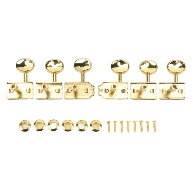 Pegs de Réglage de Guitare Électrique, Têtes de Machine de Guitare en Métal Précis Fixation Ferme d'Installation Facile pour la Performance