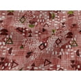 thumbnail image 4 of oneOone Viscose Jersey Dark Rose Brown Fabric Shapes Geometric Fabric For Sewing Printed Craft Fabric By The Yard 60 Inch Wide, 4 of 5