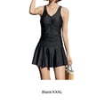 thumbnail image 3 of Soidarity Traje de baño duradero y de secado rápido para mujer, traje de baño cómodo y modesto, traje de baño elegante para mujer Traje de baño negro XXXL, 3 of 6
