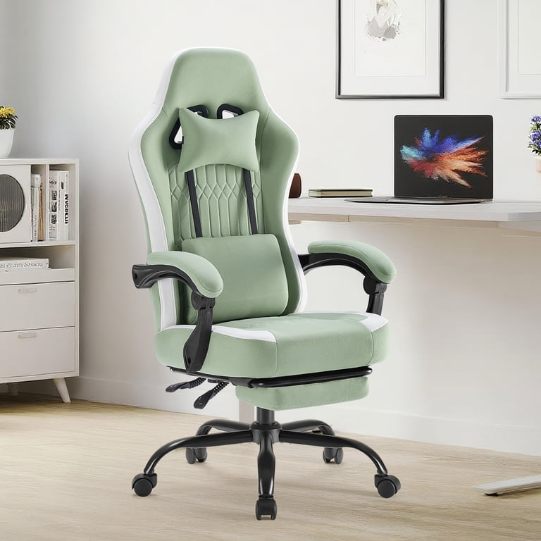 edx, Gaming Chair, High Back Ergonomic Swivel Office Chair, Green