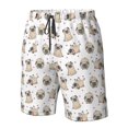 thumbnail image 4 of Balery Pugs Traje de Baño Estilo Hawaiano para Hombre, Shorts de Secado Rápido con Bolsillos-X-Large, 4 of 6