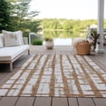 thumbnail image 6 of Addison Rugs Chantille Indoor/Outdoor Transitional Stripes Paprika Washable Rectangle Rug, 8' x 10', 6 of 6