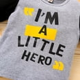 thumbnail image 3 of Shldybc Toddler Baby Boy Fall Winter Outfits Letter Crewneck Sweatshirt Casual Pants 2Pcs Clothes Set, 3 of 9