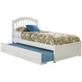 thumbnail image 1 of Atlantic Furniture Windsor Lit Simple Broche avec Gigogne en Blanc, 1 of 5