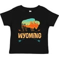 thumbnail image 3 of Inktastic Wyoming Vacation Buffalo Silhouette Boys or Girls Toddler T-Shirt, 3 of 5