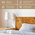 thumbnail image 3 of Acacia Haven Queen Size Bed Frame and Headboard Solid Wood Platform Bed, Queen Bed Frame 800 lbs Capacity, Scandinavian Signature Wood Bed Compatible with All Mattresses, Caramel, 3 of 8