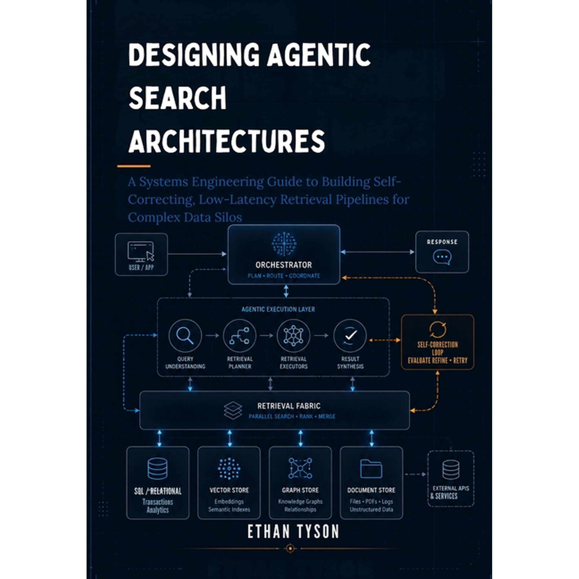 Architecting Enterprise Agents Designing Agentic Search Architectures: A Systems Engineering Guide to Building Self-Correcting, Low-Latency Retrieval P, Book 1, (Paperback)