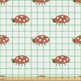 thumbnail image 2 of Ambesonne Ladybug Fabric by the Yard Upholstery, Little Animal Pattern Art, 1 Yard, Dark Coral Chocolate, 2 of 5