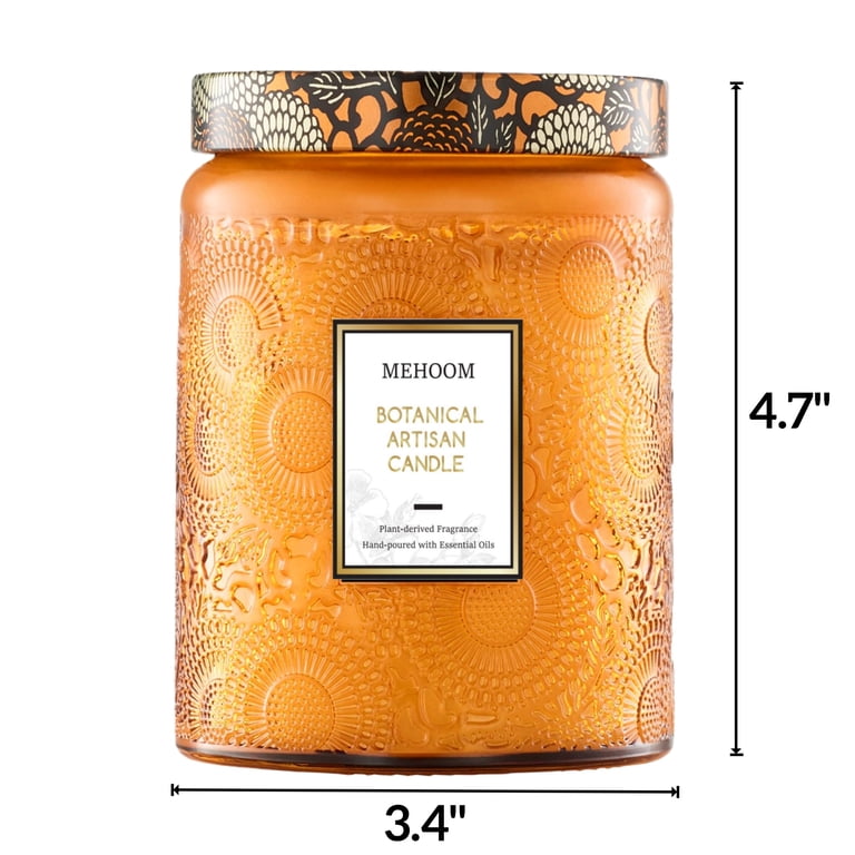 MEHOOM Cedarwood & Amber 20 oz Wood Wick Scented Candle photo 3