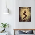 thumbnail image 3 of JEUXUS  Christian Snake Canvas Wall Art Motivational Snake Rustic Paintings Decor Inspirational Snake Picture Framed Modern Artwork Decor For Bathroom Bedroom Hanging  12x16 in, 3 of 4