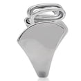 thumbnail image 5 of High polished (no plating) Stainless Steel Ring with No Stone for Women Minimalist Theme No Stone Stone Color Style TK145 Size 10, 5 of 5