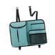 thumbnail image 5 of Bolsa organizadora para asiento trasero de coche, de piel sintética, de liberación rápida, para mantener el coche ordenado. Azul, 5 of 9