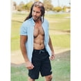thumbnail image 3 of Rokka&Rolla Men's 9" Stretch Mesh Lined Swim Trunks, up to Size 2XL, 3 of 11