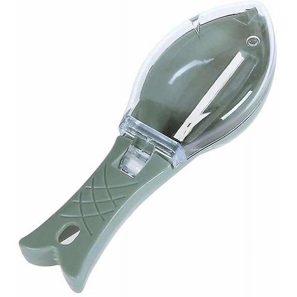 Cepillo de piel de escamas de pescado, cepillo de pesca para raspar, cuchillo de limpieza de pescado, raspador de escamas
