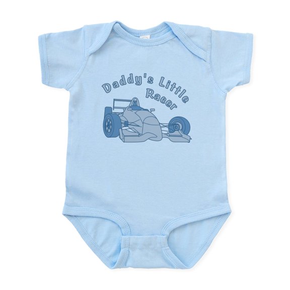 CafePress - Daddy's Little Racer In Blue Infant Bodysuit - Baby Light Bodysuit, Size Newborn - 24 Months