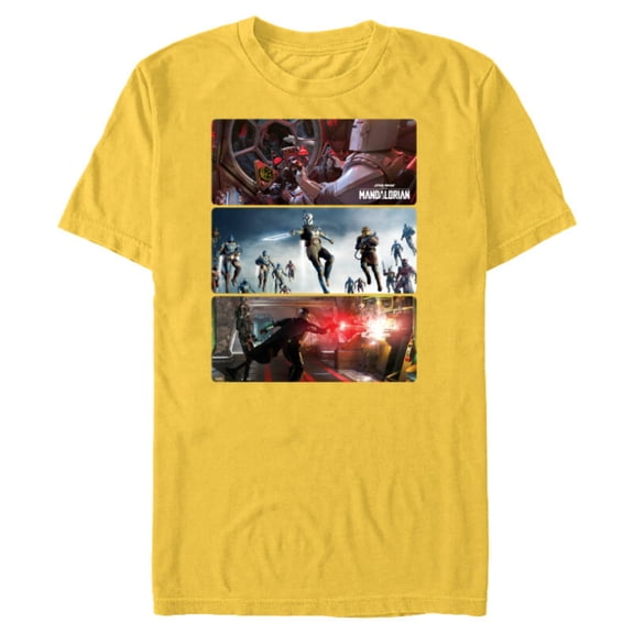 Star Wars The Mandalorian Season 3 The Return Concept Art - Short Sleeve Blended T-Shirt for Adults - Customized-Yellow