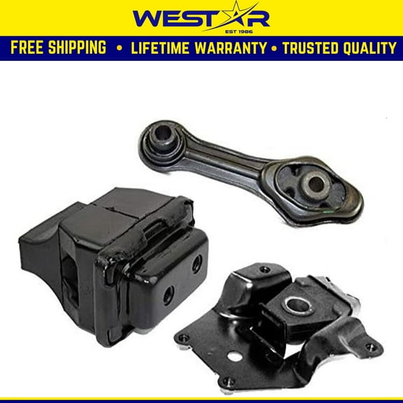 Fits 1995-2002 Chevrolet Cavalier 2.2L/1995 2.3L/1996-2002 2.4L Motor & Trans Mount 3PCS For AUTO