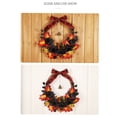thumbnail image 6 of Halloween Wreaths for Front Door,16 inch Black Rose Halloween Wreaths with Lights Berry Maple Leaf Small Bell,Scary Halloween Home Decoration for Indoor,Outdoor,Wall Window,Porch,Garden,Home,Party, 6 of 9