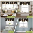 thumbnail image 6 of Easter Bunny Tie Up Valances Curtain, Spring Cute Rabbit Daisy Floral Leaf Plants Wood Grain Adjustable Rod Pocket Short Window Treatment Tie Up Curtains Valances for Kitchen Bathroom 42x18 Inches, 6 of 9
