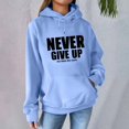 thumbnail image 2 of Holzkary Hoodies for Women Oversized Sweatshirts Loose Hooded Sweatshirt with Fleece and Versatile Printed Top Fall Fashion Outfits 2025 Casual Sweaters Tops Workout Winter Clothes Sky Blue Xxl, 2 of 5