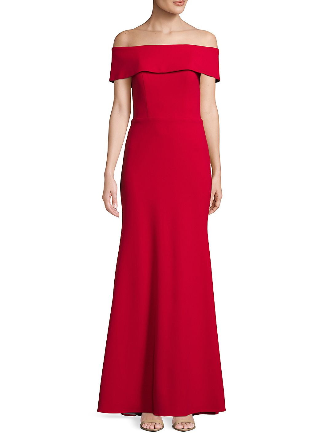 betsy adam red prom dress