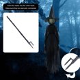 thumbnail image 2 of Clearance Hotyverty Halloween Witch Decorations Outdoor, 5FT Light Up Witch Stakes Set of 3 | Warm-color LED, Scary Witches Design, Halloween Yard Decor, For Lawn, Garden, Halloween Gift for Kidults, 2 of 8