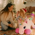 thumbnail image 5 of MorisMos Giant Unicorn Stuffed Animal 32'' Cute Soft Unicorn Plush Toy, 5 of 9