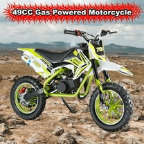 49cc Kids Dirt Bike, 2-Stroke Mini Dirt Bike, Gas Bike for Kids & Adults, Motocross Off-Road Tires Shock Absorption Springs Pit Bikes, Speeds Up to 40 KM/H, motos para niños gasolina
