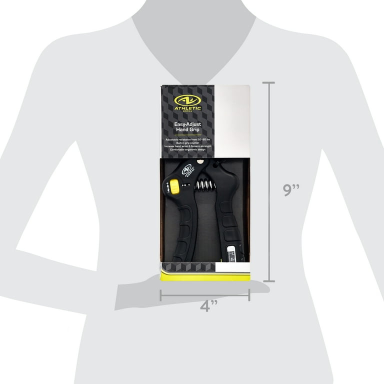 Athletic Works Adjustable Hand Grip Exerciser, Wrist and Forearm Strength, One-Size