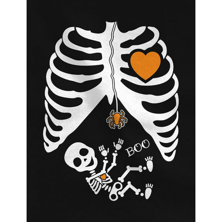 Skulls Bow Tie Skeleton Xray Rib Cage Graphic Tee Funny Humor Gifts Toddler  Halloween Kids T Shirt 
