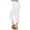 WHITE, variant on Hearts Of Palm Womens Plus-Size Solid Pull-On Capri Pants With Detailed Split Hem