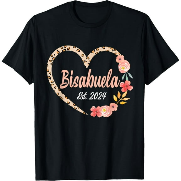 t-shirt Bisabuela 2024 Spanish Great Grandma Pregnancy Announcement T-Shirt mens，black，women，funny，journey，Crew Neck, Short Sleeve,custom clothing patterns.gift