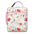 thumbnail image 5 of Floral Insulated Lunch Box Men Reusable Lunch Tote Bag with Front Pocket Cooler Tote Bag Picnic Beach, 5 of 6