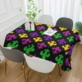 thumbnail image 5 of Coolnut Mardi Gras Rectangle Tablecloth Spill-Proof Polyester Table Cloth Table Cover for Kitchen Dining Picnic Holiday Party Decoration, 54"x72", 5 of 7