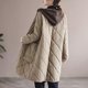 thumbnail image 4 of Parkas de manga larga para mujer, chaqueta holgada informal de color liso con capucha, chaqueta de algodón para mujer, 4 of 4