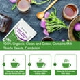 thumbnail image 3 of (2 Pack) SDP Liver Cleanse & Detox Tea, with Milk Thistle, 60 Bags Herbal Tea for Liver Support, 2 Months Supply, 3 of 8