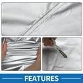 thumbnail image 4 of Ofertas Únicas Funda de Coche Frontal Media Impermeable 210x110cm Funda Exterior para Coche 210D Color Plateado, 4 of 6