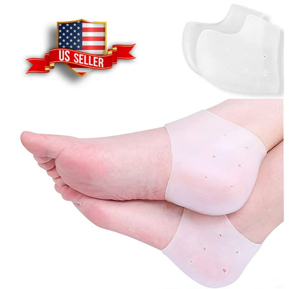 Unisex Heel Protectors Insoles Cracked Heels Feet Care Socks Sleeve Silicone Gel