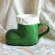 thumbnail image 2 of Taza de cerámica para Navidad, color verde, capacidad de 350 ml, 2 of 2