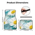 thumbnail image 5 of Naloa Daisy Flowers Car Foot Mat Set of 4 Pieces - Universal Floor Liner Neoprene Full Set Floor Mats for Cars Trucks SUV, 5 of 7