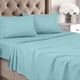 thumbnail image 1 of Juego de sábanas Utopia Bedding King de microfibra cepillada para spa, color azul, 1 of 6