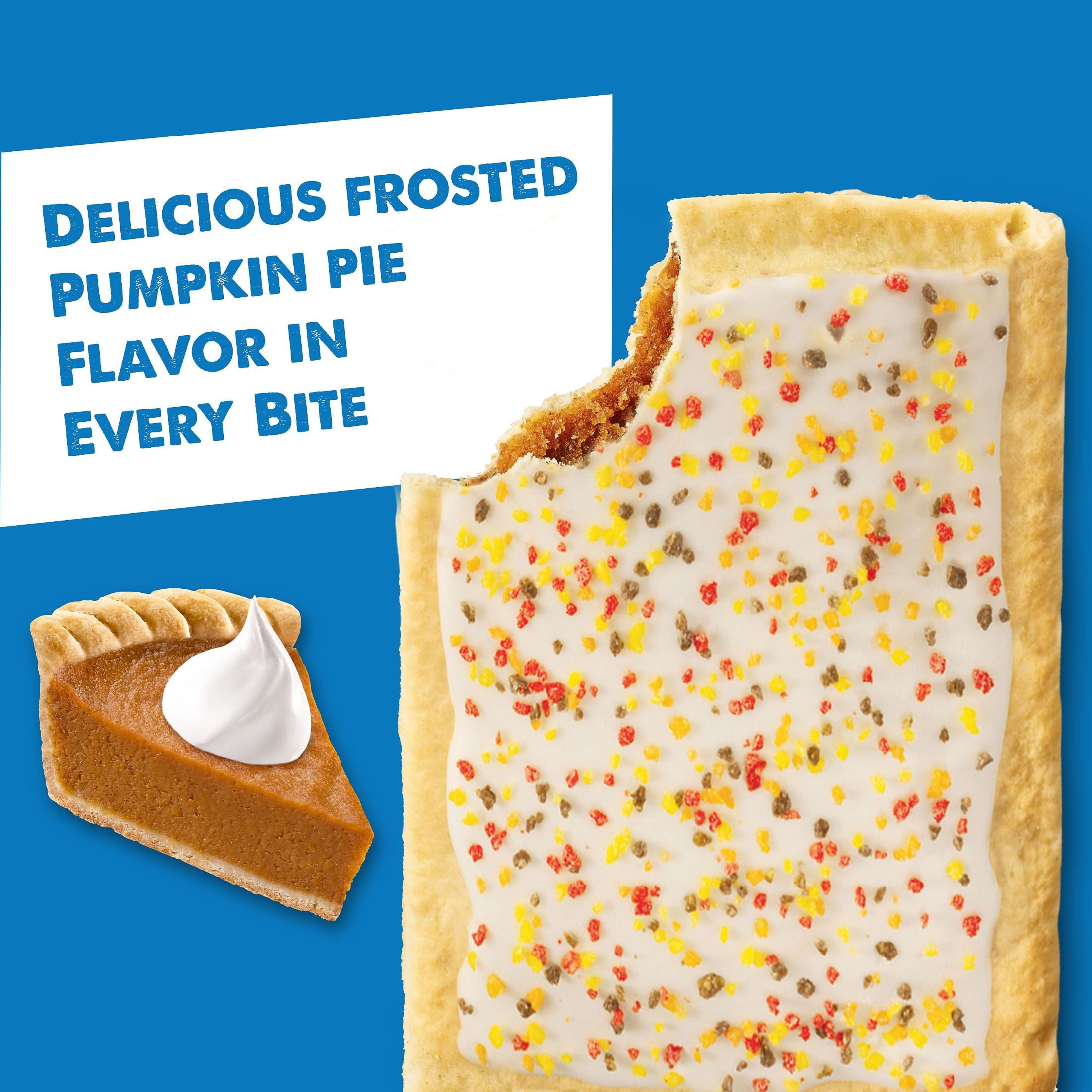 Pop-Tarts Frosted Pumpkin Pie Toaster Pastries, Breakfast Foods, Shelf-Stable, 27 oz (16 Count)