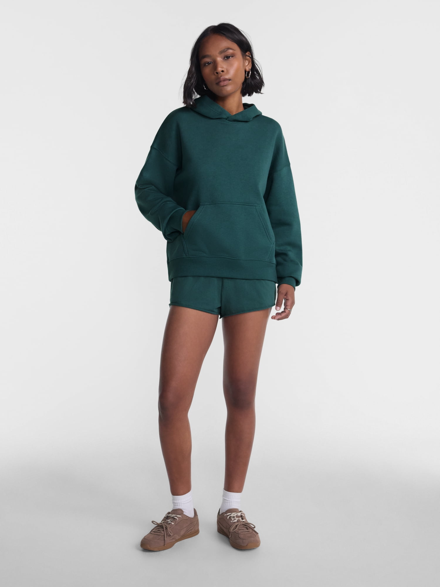No Boundaries Oversized Fleece Hoodie, Women’s XXS-XXL