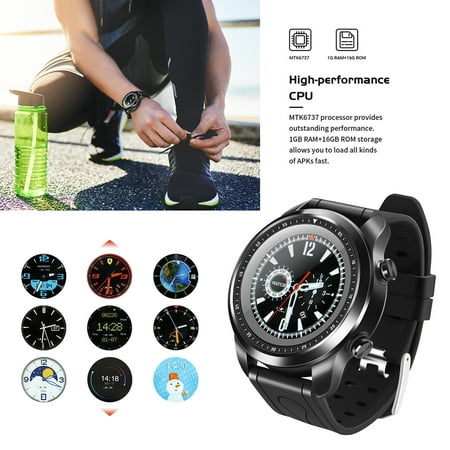 AGPtek 4G Smart Watch Phone Sport Fitness Tracker with SIM Card GPS