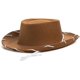 thumbnail image 3 of Sombrero de vaquero BR 2 piezas Marrón y Rojo Disfraz de vaquero para niños, 3 of 5