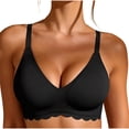 thumbnail image 2 of Bras for Women No UnderwireGJC Baeitkot Women's Solid Color Push-up Breathable Adjustable Shoulder Strap Bra, 2 of 5
