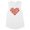 White, variant on Strawberry Heart Women's Muscle Tank Large White
