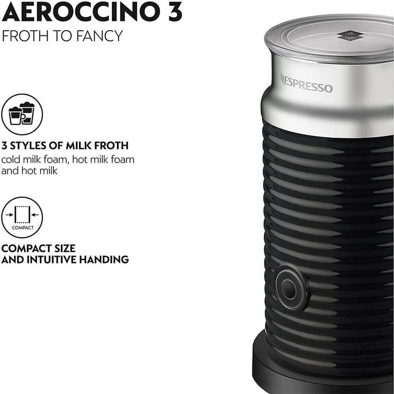 Nespresso Aeroccino 3 Frother - Black