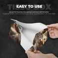 thumbnail image 5 of Lsque Adorable Flower Field Cow Printed Long Tissue Box Cover Holder, Facial Paper Organizer Dispenser,Triangle with Bottom Belt, PVC Leather Decorative Organizer, 5 of 9