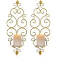 thumbnail image 1 of Gold - Set of 2 Wall Lamps Sconces Metal Wall, Sconces for Wall Bedroom Bathroom Living Room Decoration,.([HK]), 1 of 5